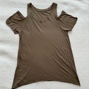 LA Made cold shoulder T-shirt